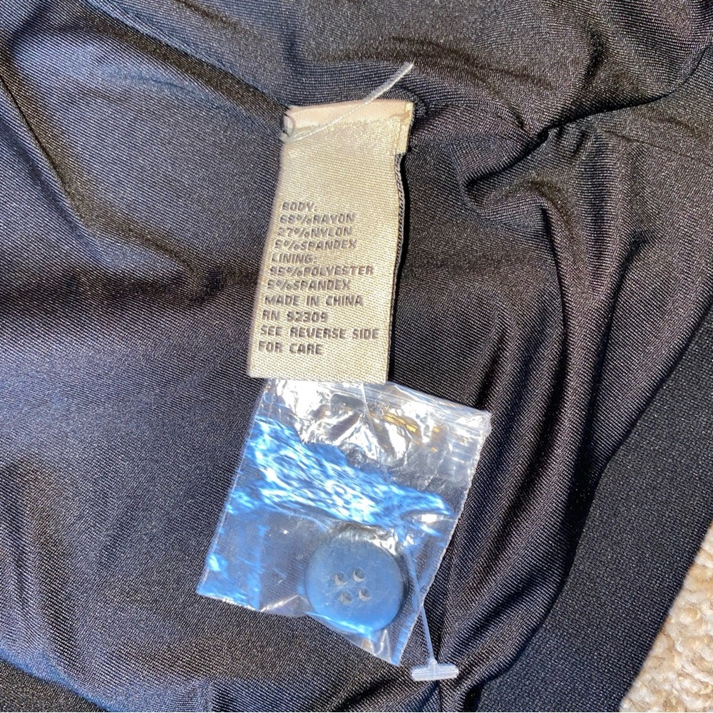 DG2 Diane Gilman Blazer Women’s XL Black Ponte Knit Boyfriend Lined Jacket NWT - Picture 5 of 6